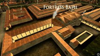 Animation of ancient Roman Fort in Caerleon Wales [upl. by Pollak]