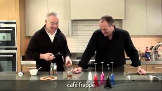 How to make a frappé coffee using an aerolatte milk frother [upl. by Ellehcsar]