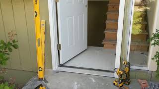 Jeld Wen Front Door Installation  Really crappy products and craftsmanship PART 1 [upl. by Annoet]