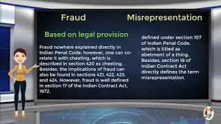 What is Difference Between Fraud amp Misrepresentation [upl. by Nnaaras316]