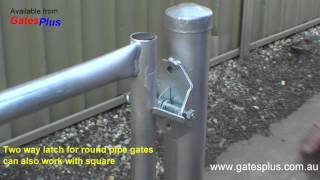 Gate Latch 2 way for round pipe and square [upl. by Sucramel]