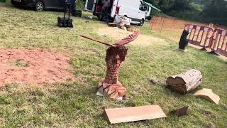 A fabulous range of wooden sculpture at Caerleon festival 2024 [upl. by Moe]