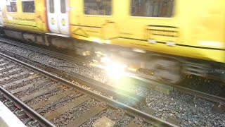 Merseyrail 507 009 making arcs at Birkdale station [upl. by Simson]