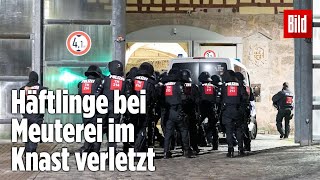 Gefängnismeuterei Polizei stürmt Knast in Thüringen  JVA Untermaßfeld [upl. by Hsan]